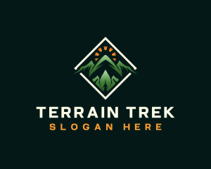 Adventure Mountaineering Trek logo design