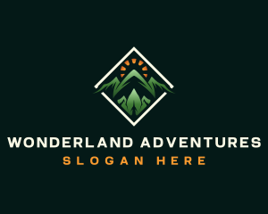 Adventure Mountaineering Trek logo design