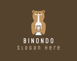 Bartender - Tall Bear Bottle logo design