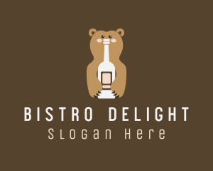 Tall Bear Bottle logo design