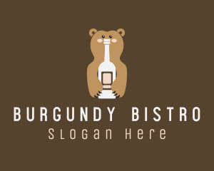 Tall Bear Bottle logo design