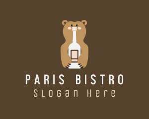 Tall Bear Bottle logo design