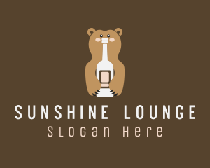 Tall Bear Bottle logo design