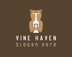 Tall Bear Bottle logo design