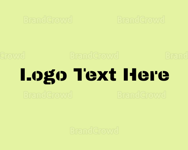Army Military Text Font Logo