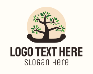 Natural - Bonsai Tree Garden logo design