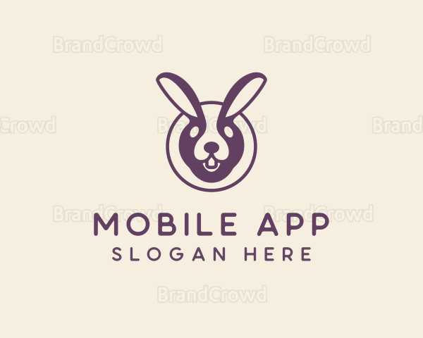 Wild Rabbit Animal Logo