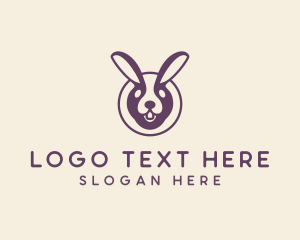 Hunting - Wild Rabbit Animal logo design