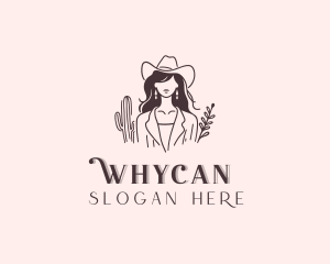 Fashion - Cowgirl Woman Fashion logo design