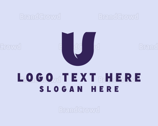 Marketing Insurance Letter U Logo