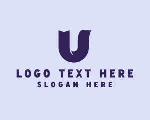 Company - Marketing Insurance Letter U logo design