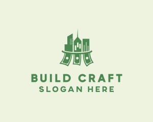 Money Building Cityscape logo design