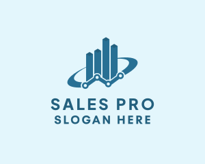 Sales - Digital Sales Graph logo design