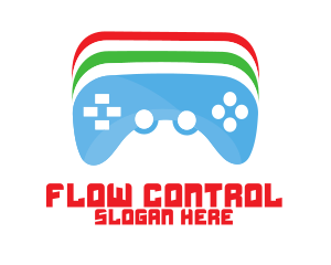 Colorful Game Controller logo design