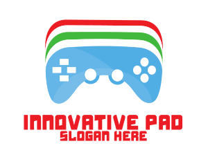 Pad - Colorful Game Controller logo design