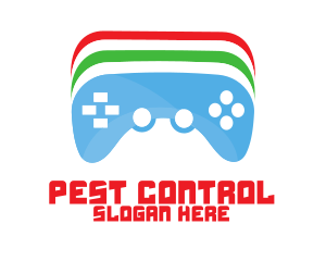 Colorful Game Controller logo design