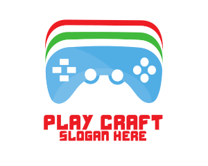 Colorful Game Controller logo design