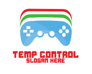 Colorful Game Controller logo design