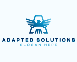 Eagle Security Letter A logo design