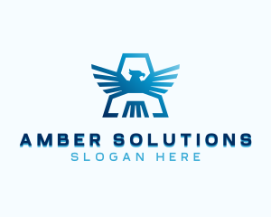 Eagle Security Letter A logo design