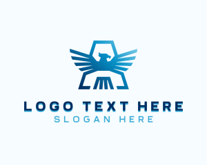 Security - Eagle Security Letter A logo design