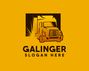 Freight - Auto Delivery Truck logo design