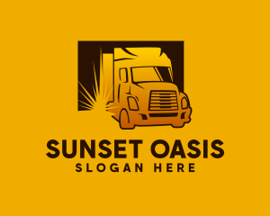 Auto Delivery Truck logo design