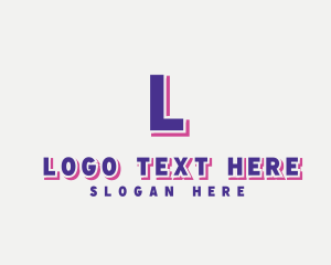 Purple - Cute Playful Pop Art logo design