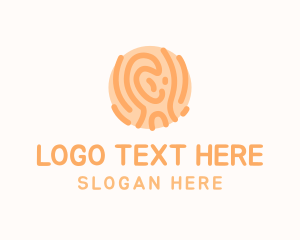 Error - Wood Fingerprint Biometric logo design