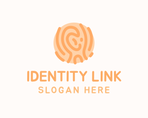 Identification - Wood Fingerprint Biometric logo design