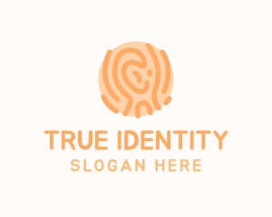Identity - Wood Fingerprint Biometric logo design
