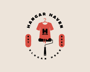 Hanger - Tshirt Hanger Paint logo design