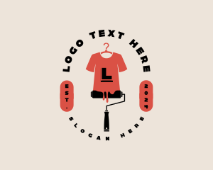 Print - Tshirt Hanger Paint logo design