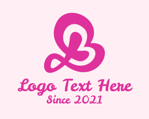 Beauty Brand - Pink Letter B Beauty logo design