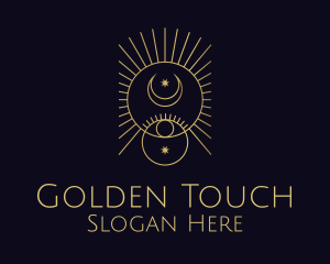 Gold - Gold Celestial Astrology logo design