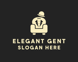 Tailor Gentleman Couch  logo design