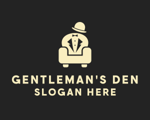 Tailor Gentleman Couch  logo design