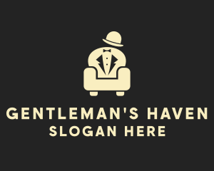 Tailor Gentleman Couch  logo design