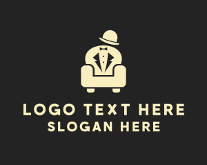 Chair - Tailor Gentleman Couch logo design