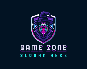 Magical Gaming Wizard logo design