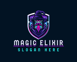 Magical Gaming Wizard logo design