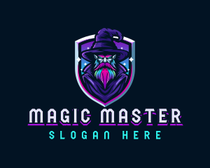 Magical Gaming Wizard logo design