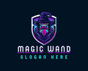 Magical Gaming Wizard logo design