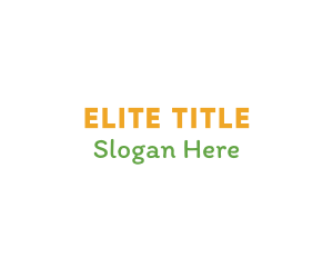 Title - Modern Cute Wordmark logo design