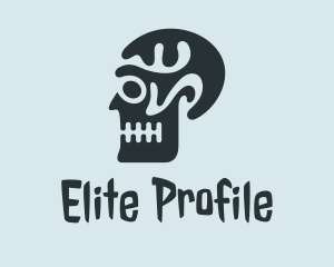 Profile - Haunted Skull Head logo design