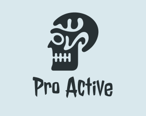 Profile - Haunted Skull Head logo design