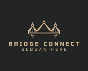 Bridge - Engineer Compass Bridge logo design