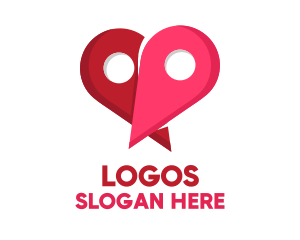 Love Location Pin Logo