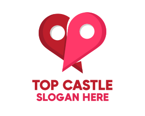 Love Location Pin Logo