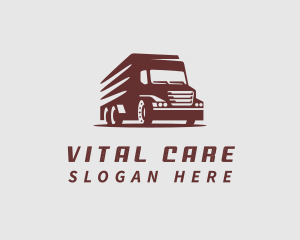 Truck Driver Transport Logo